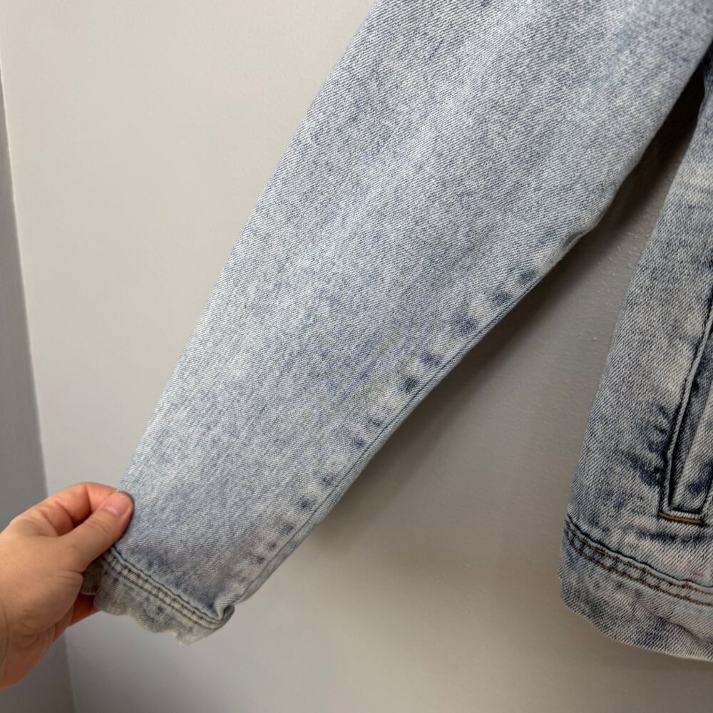 FREE PEOPLE rumors denim jacket size S - Picture 6 of 9